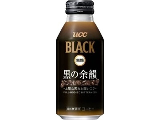 【ケース販売】ＵＣＣ ブラック無糖 黒の余韻Ｂ缶３７５ｇ  ×24 【全国送料無料】(一部地域別途)・まとめ買い・防災備蓄にも最適の画像