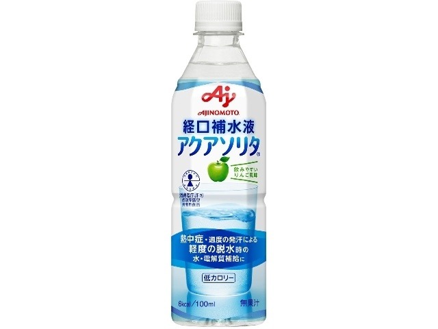 【ケース販売】味の素 アクアソリタ Ｐ５００ｍｌ ×24 【全国送料無料】(一部地域別途)・まとめ買い・防災備蓄にも最適の画像
