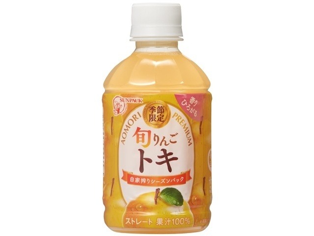 【ケース販売】サンパック 旬りんご トキＰ２８０ｍｌ  ×24 【全国送料無料】(一部地域別途)・まとめ買い・防災備蓄にも最適の画像