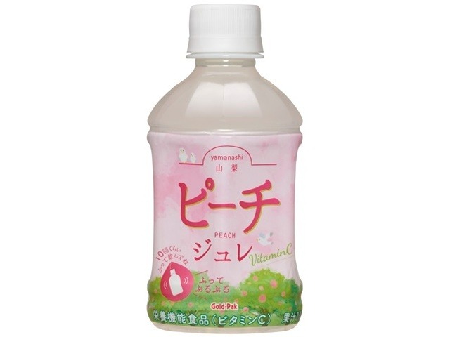 【ケース販売】ゴールドパック 山梨ピーチジュレＰ２７５ｍｌ  ×24 【全国送料無料】(一部地域別途)・まとめ買い・防災備蓄にも最適の画像