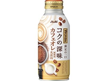 【ケース販売】ワンダ コクの深味カフェオレ Ｂ缶３７０ｇ  ×24 【全国送料無料】(一部地域別途)・まとめ買い・防災備蓄にも最適の画像