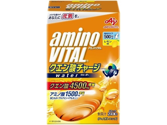 【ケース販売】アミノバイタル クエン酸チャージウォーター２４本 ×18 【全国送料無料】(一部地域別途)・まとめ買い・防災備蓄にも最適の画像