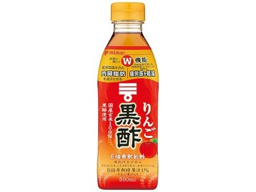 【ケース販売】ミツカン りんご黒酢 ５００ｍｌ ×6 【全国送料無料】(一部地域別途)・まとめ買い・防災備蓄にも最適の画像