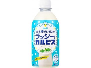【ケース販売】ひと搾りレモンのラッシー＆カルピス Ｐ４８０ｍｌ  ×24 【全国送料無料】(一部地域別途)・まとめ買い・防災備蓄にも最適の画像