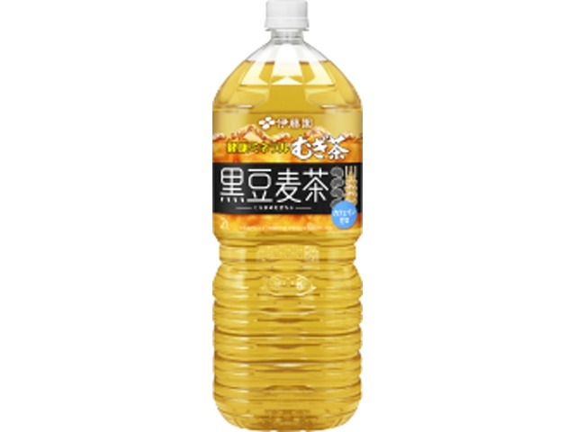 【ケース販売】伊藤園 健康ミネラルむぎ茶 黒豆麦茶２Ｌ  ×6 【全国送料無料】(一部地域別途)・まとめ買い・防災備蓄にも最適の画像