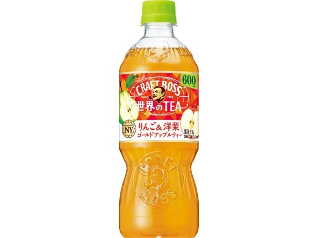 【ケース販売】クラフトボス 世界のＴＥＡ りんご＆洋梨Ｐ６００  ×24 【全国送料無料】(一部地域別途)・まとめ買い・防災備蓄にも最適の画像