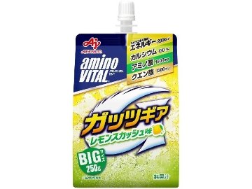 【ケース販売】アミノバイタル ガッツギアレモンスカッシュ２５０ｇ  ×6 【全国送料無料】(一部地域別途)・まとめ買い・防災備蓄にも最適の画像