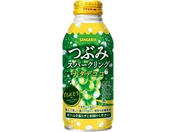 【ケース販売】サンガリア つぶみスパークリングナタデココ３８０ｇ  ×24 【全国送料無料】(一部地域別途)・まとめ買い・防災備蓄にも最適の画像