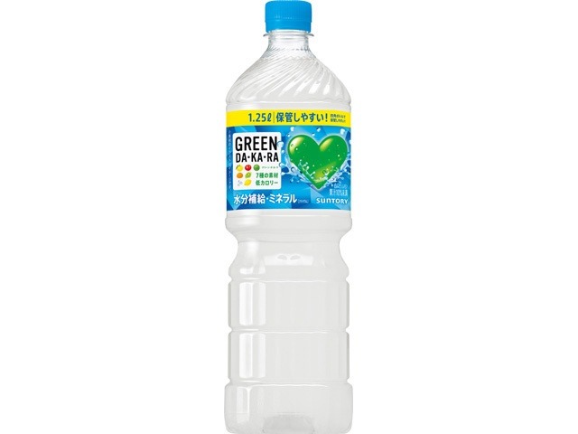【ケース販売】ＧＲＥＥＮ ＤＡＫＡＲＡ １．２５Ｌ  ×8 【全国送料無料】(一部地域別途)・まとめ買い・防災備蓄にも最適の画像