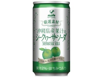 【ケース販売】富永 神戸居留地沖縄シークワーサーソーダ缶１８５ ×20 【全国送料無料】(一部地域別途)・まとめ買い・防災備蓄にも最適の画像