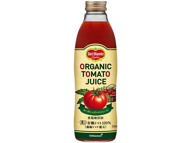 【ケース販売】ＤＭ オーガニックトマトジュース７５０ｍｌ  ×6 【全国送料無料】(一部地域別途)・まとめ買い・防災備蓄にも最適の画像