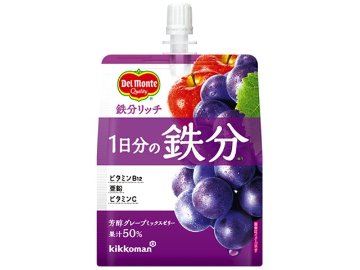 【ケース販売】ＤＭ 鉄分リッチ 芳醇グレープゼリー１６０ｇ  ×30 【全国送料無料】(一部地域別途)・まとめ買い・防災備蓄にも最適の画像