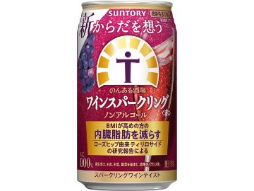 【ケース販売】からだを想うのんある酒場 ワインスパーク３５０ｍｌ  ×24 【全国送料無料】(一部地域別途)・まとめ買い・防災備蓄にも最適の画像