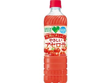 【ケース販売】ＧＲＥＥＮ ＤＡＫＡＲＡ やさしいアセロラＰ６００  ×24 【全国送料無料】(一部地域別途)・まとめ買い・防災備蓄にも最適の画像