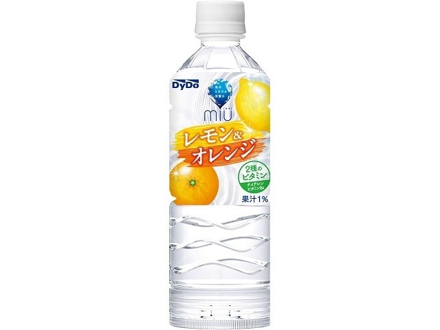 【ケース販売】ダイドー ミウ レモン＆オレンジＰ５５０  ×24 【全国送料無料】(一部地域別途)・まとめ買い・防災備蓄にも最適の画像