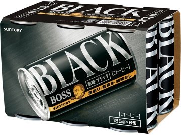 【ケース販売】ボス ６缶パック 無糖ブラック ×5 【全国送料無料】(一部地域別途)・まとめ買い・防災備蓄にも最適の画像