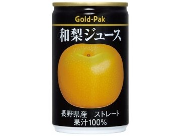 【ケース販売】ゴールドパック 和梨ジュース 缶１６０ｇ ×20 【全国送料無料】(一部地域別途)・まとめ買い・防災備蓄にも最適の画像
