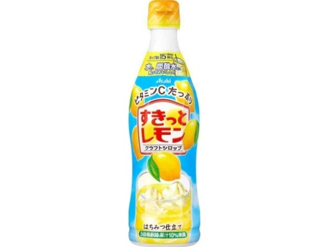 【ケース販売】クラフトシロップ すきっとレモン希釈用 ４７０ｍｌ  ×12 【全国送料無料】(一部地域別途)・まとめ買い・防災備蓄にも最適の画像