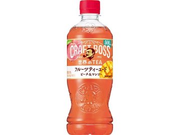 【ケース販売】クラフトボス フルーツティーエード自販機用Ｐ５００  ×24 【全国送料無料】(一部地域別途)・まとめ買い・防災備蓄にも最適の画像