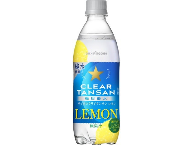 【ケース販売】サッポロ クリアタンサン レモンＰ５００ｍｌ ×24 【全国送料無料】(一部地域別途)・まとめ買い・防災備蓄にも最適の画像