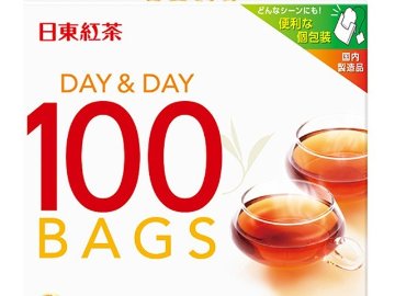 【ケース販売】日東 ＤＡＹ＆ＤＡＹティーバッグ１００袋  ×12 【全国送料無料】(一部地域別途)・まとめ買い・防災備蓄にも最適の画像