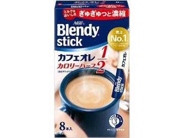【ケース販売】ブレンディ スティックカフェオレカロリーハーフ ８本  ×6 【全国送料無料】(一部地域別途)・まとめ買い・防災備蓄にも最適の画像