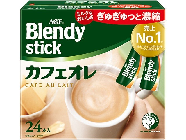 【ケース販売】ブレンディ スティック カフェオレ２４本  ×3 【全国送料無料】(一部地域別途)・まとめ買い・防災備蓄にも最適の画像