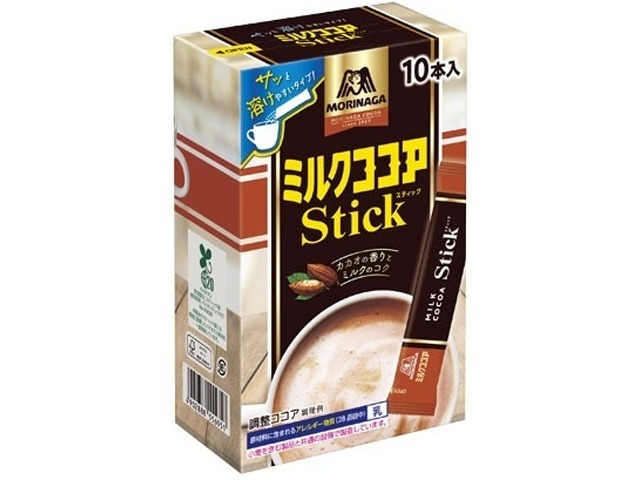 【ケース販売】森永 ミルクココアスティック１０本   ×5 【全国送料無料】(一部地域別途)・まとめ買い・防災備蓄にも最適の画像
