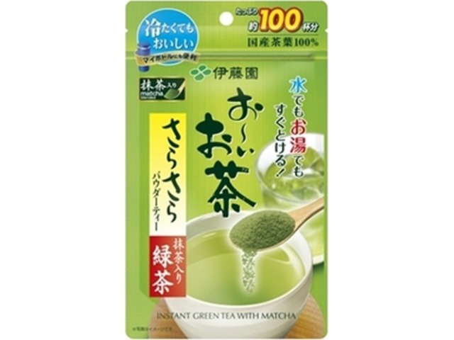 【ケース販売】伊藤園 お?いお茶さらさら抹茶入り緑茶 ８０ｇ  ×6 【全国送料無料】(一部地域別途)・まとめ買い・防災備蓄にも最適の画像