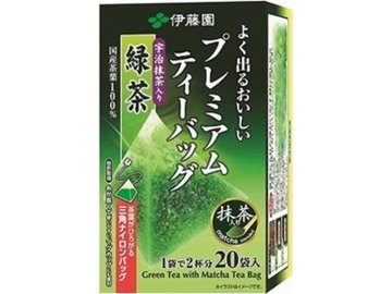【ケース販売】伊藤園 よく出るプレミアムＴＢ抹茶入り緑茶 ２０袋  ×8 【全国送料無料】(一部地域別途)・まとめ買い・防災備蓄にも最適の画像