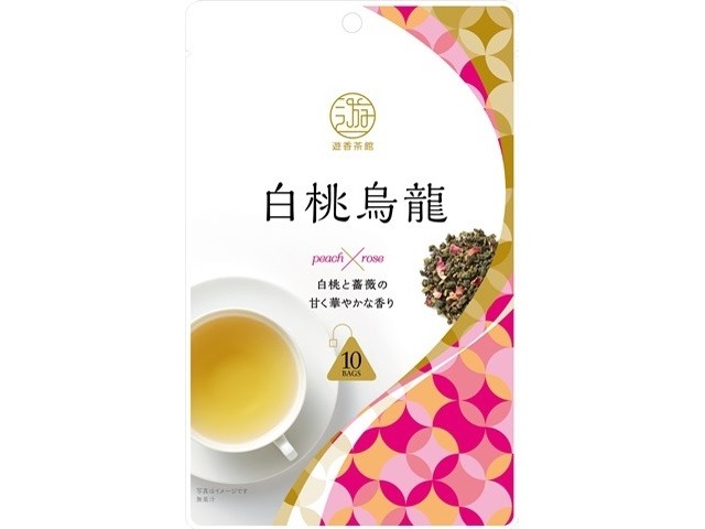 【ケース販売】三井 遊香茶館 白桃烏龍１０Ｐ  ×6 【全国送料無料】(一部地域別途)・まとめ買い・防災備蓄にも最適の画像