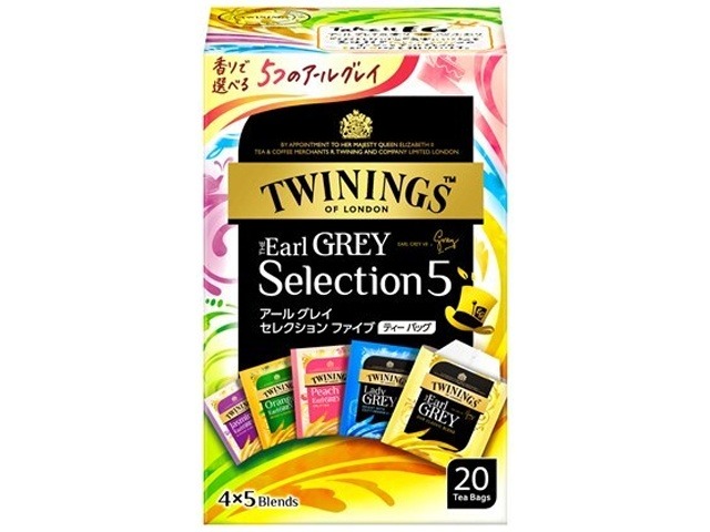 【ケース販売】トワイニング アールグレイセレクション５ ２０Ｐ ×24 【全国送料無料】(一部地域別途)・まとめ買い・防災備蓄にも最適の画像
