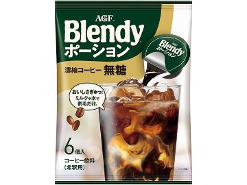 【ケース販売】ブレンディ ポーション濃縮コーヒー 無糖６個 ×12 【全国送料無料】(一部地域別途)・まとめ買い・防災備蓄にも最適の画像