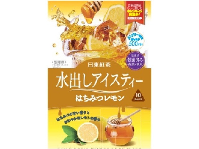 【ケース販売】日東 水出しアイスティーはちみつレモン１０ｐ ×24 【全国送料無料】(一部地域別途)・まとめ買い・防災備蓄にも最適の画像