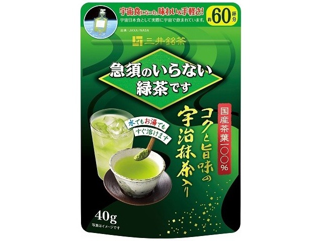 【ケース販売】三井 急須のいらない緑茶です ４０ｇ   ×6 【全国送料無料】(一部地域別途)・まとめ買い・防災備蓄にも最適の画像