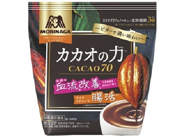 【ケース販売】森永 カカオの力ＣＡＣＡＯ７０／２００ｇ  ×24 【全国送料無料】(一部地域別途)・まとめ買い・防災備蓄にも最適の画像