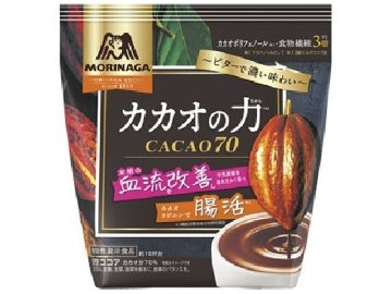 【ケース販売】森永 カカオの力ＣＡＣＡＯ７０／２００ｇ  ×24 【全国送料無料】(一部地域別途)・まとめ買い・防災備蓄にも最適の画像