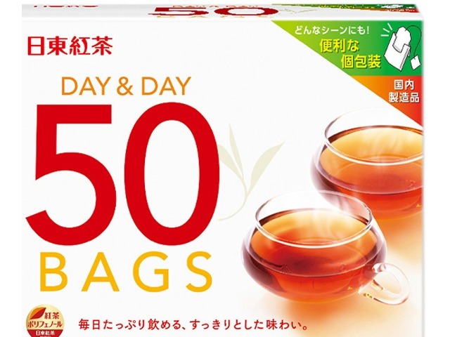 【ケース販売】日東 ＤＡＹ＆ＤＡＹティーバッグ５０Ｐ ×30 【全国送料無料】(一部地域別途)・まとめ買い・防災備蓄にも最適の画像