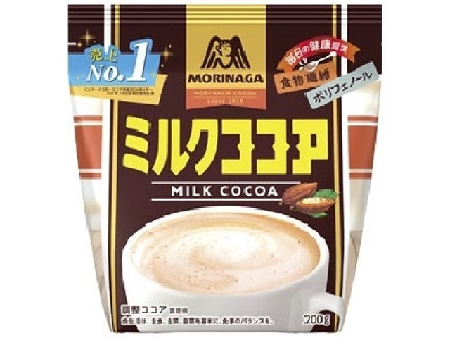 【ケース販売】森永 ミルクココア ２００ｇ  ×10 【全国送料無料】(一部地域別途)・まとめ買い・防災備蓄にも最適の画像
