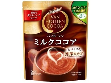 【ケース販売】バンホーテン ミルクココア２００ｇ ×12 【全国送料無料】(一部地域別途)・まとめ買い・防災備蓄にも最適の画像