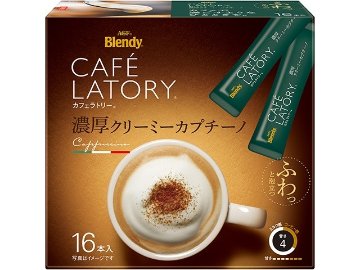 【ケース販売】カフェラトリー スティック カプチーノ１６本  ×6 【全国送料無料】(一部地域別途)・まとめ買い・防災備蓄にも最適の画像