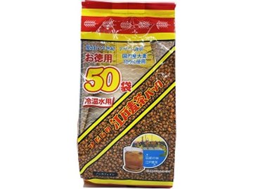 【ケース販売】常陸屋本舗 徳用江戸麦茶パック ５０Ｐ   ×15 【全国送料無料】(一部地域別途)・まとめ買い・防災備蓄にも最適の画像