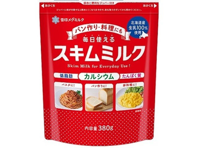 【ケース販売】雪印 スキムミルク ３８０ｇ   ×12 【全国送料無料】(一部地域別途)・まとめ買い・防災備蓄にも最適の画像