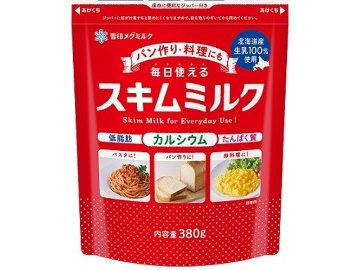 【ケース販売】雪印 スキムミルク ３８０ｇ   ×12 【全国送料無料】(一部地域別途)・まとめ買い・防災備蓄にも最適の画像