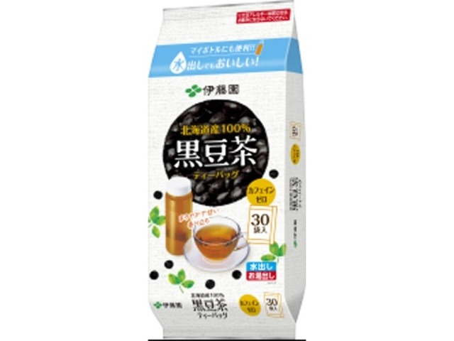 【ケース販売】伊藤園 北海道産１００％黒豆茶ティーバッグ３０袋 ×10 【全国送料無料】(一部地域別途)・まとめ買い・防災備蓄にも最適の画像