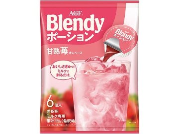 【ケース販売】ブレンディ ポーション 甘熟苺オレベース ６個 ×12 【全国送料無料】(一部地域別途)・まとめ買い・防災備蓄にも最適の画像