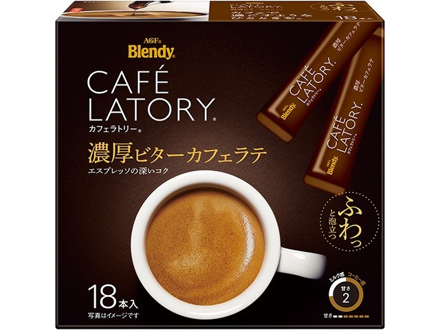 【ケース販売】カフェラトリー スティック ビターカフェラテ１８本  ×3 【全国送料無料】(一部地域別途)・まとめ買い・防災備蓄にも最適の画像
