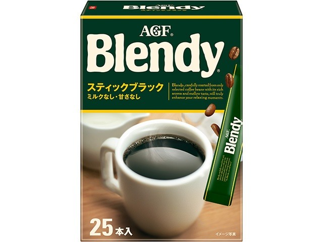 【ケース販売】ＡＧＦ ブレンディ スティックブラック２５本  ×12 【全国送料無料】(一部地域別途)・まとめ買い・防災備蓄にも最適の画像