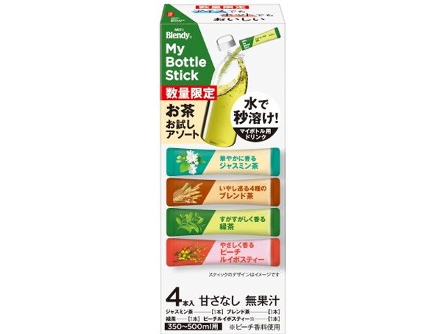 【ケース販売】ブレンディ マイボトルスティックお茶アソート４本   ×6 【全国送料無料】(一部地域別途)・まとめ買い・防災備蓄にも最適の画像