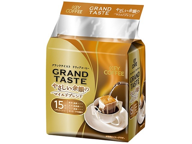 【ケース販売】キー ドリップバックやさしい余韻のマイルド１５Ｐ  ×6 【全国送料無料】(一部地域別途)・まとめ買い・防災備蓄にも最適の画像